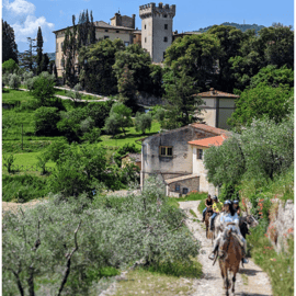 Florence: Horseback Riding Tour with Wine Tasting & Transfer