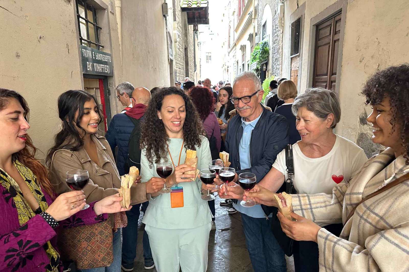 Matupplevelse i Florens med provsmakning i gamla stan