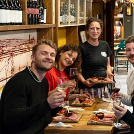 Florencia: Tour gastronómico a pie con chuletón local y vino toscano