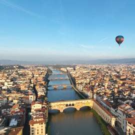Paseo en globo sobre Florencia al amanecer, con vistas al Duomo