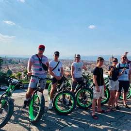 Florence : Visite en E-Bike de la place Michel-Ange