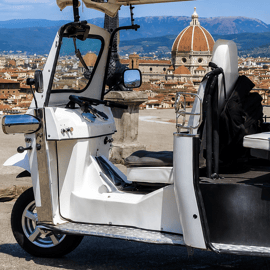 Privat golfbilstur i Florens med gelato eller kaffe