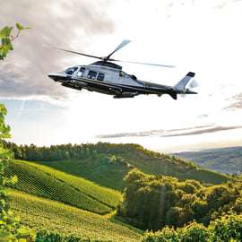 Helikopteres borkóstoló túra a Chianti vidékén