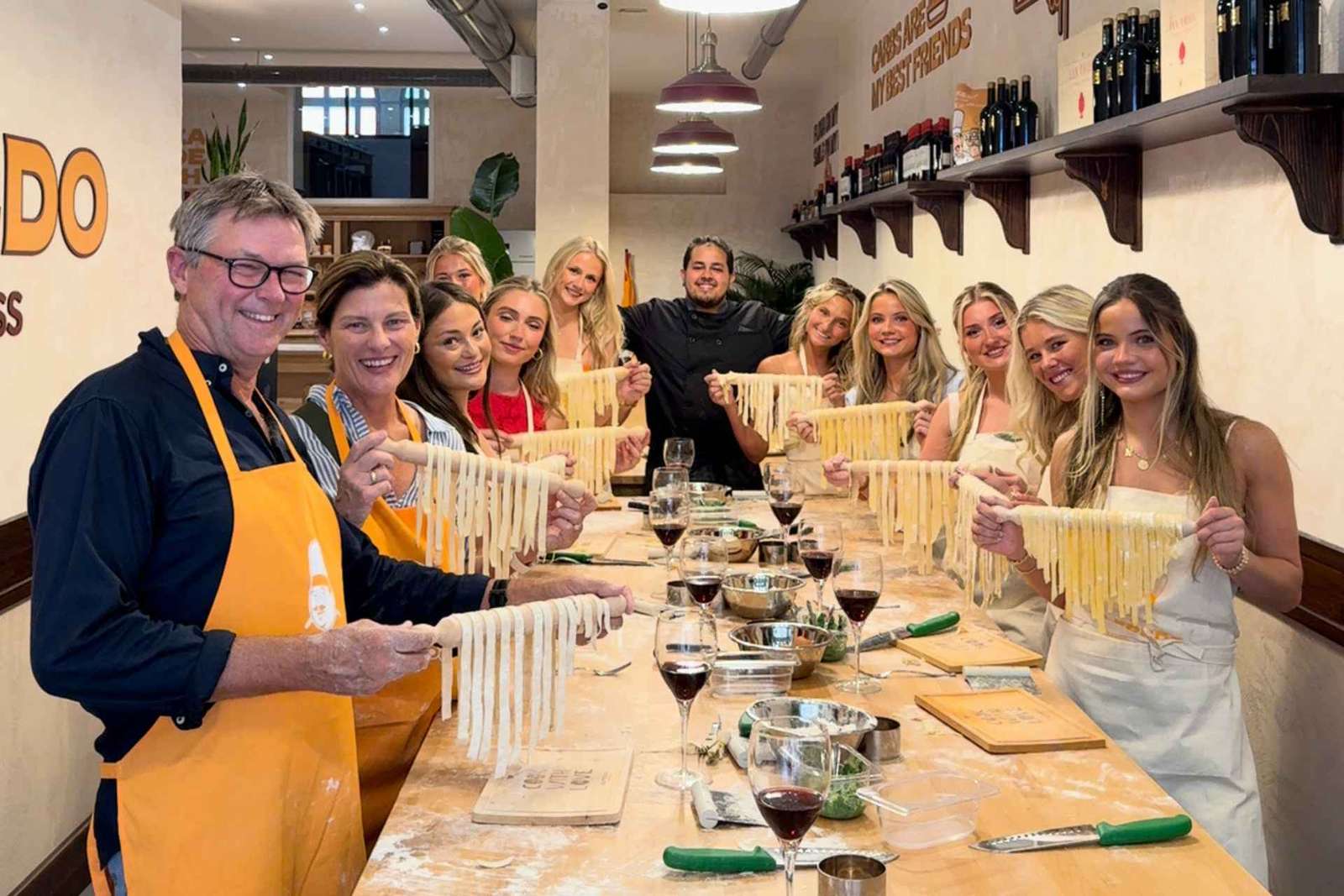 Kurs robienia makaronu we Florencji z winem bez limitu