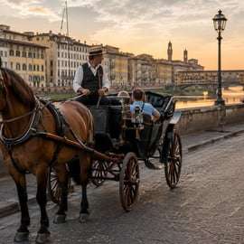 Horse-Drawn Carriage Tour in Florence with Costumed Coachman