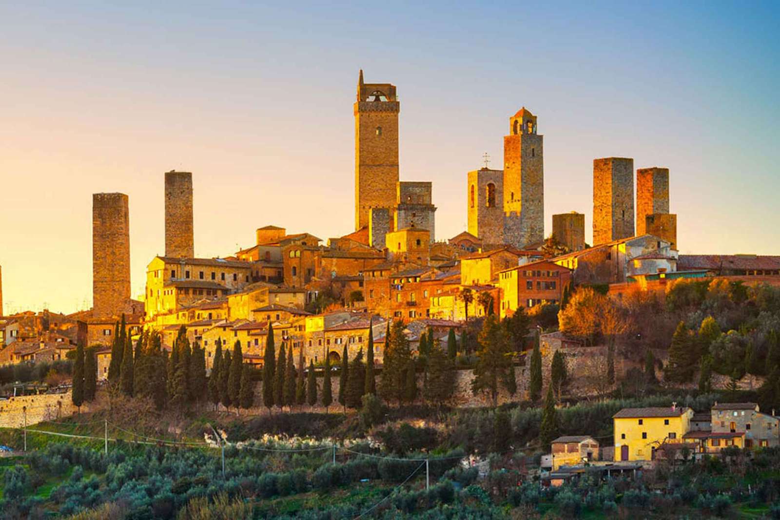Florence : Excursion d'une journée avec temps libre à San Gimignano et Sienne
