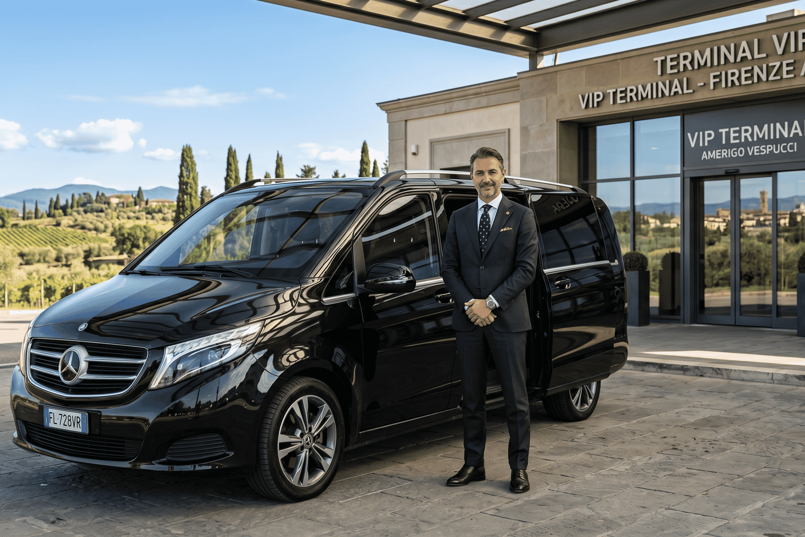 Transfer z lotniska FLR do centrum Florencji: prywatny pojazd