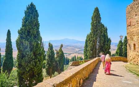 Depuis Florence : Visite du Val d'Orcia avec dégustation de vins