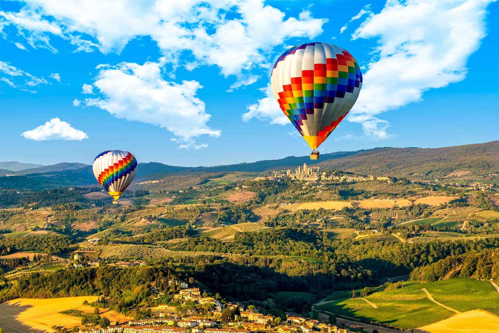 Luchtballonvaart in Toscane