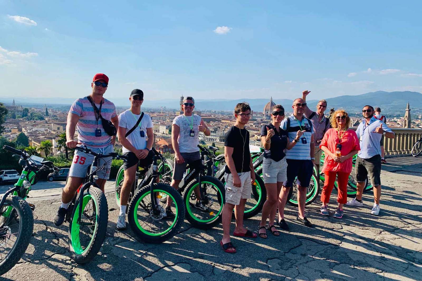 Florence : Visite en E-Bike de la place Michel-Ange