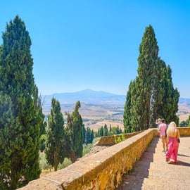 Från Florens: Val D'Orcia-tur med vinprovning