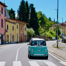 Florens: Chianti-tur med elbil, vinprovning och lunch
