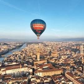 Paseo en globo sobre Florencia al amanecer, con vistas al Duomo