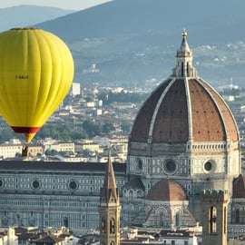 Paseo en globo sobre Florencia al amanecer, con vistas al Duomo