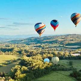 Luchtballonvaart in Toscane