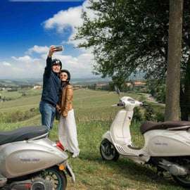 Visite d'une jounée de la Toscane en Vespa dans la région viticole du Chianti