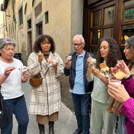 Matupplevelse i Florens med provsmakning i gamla stan
