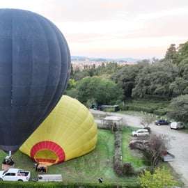 Ballonvaart over de Chianti bij zonsopgang met prosecco